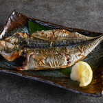 Charcoal grilled horse mackerel