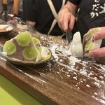 食堂とだか - シャインマスカット大福