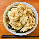 うどん屋 源さん - 特濃にぼし 肉天わかめうどん