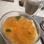 ブルガリ イル・カフェ - 熊本みかんがどっさり入ったパンナコッタ