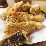 いもや - えび定食&牡蠣&しいたけ