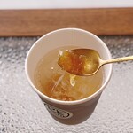 Cafe aToDe - ユジャティー(soda)＠底に柚子ジャム