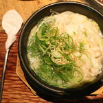 牛角 - 石鍋ごまねぎ塩ラーメン（ハーフ）