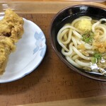 讃岐うどん 上原屋本店 - ゴボウ天 と かけうどん
