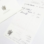 キメラ - 領収書はキチンとカード封筒に入れてくれます。'13 11月中旬