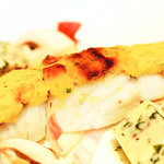 キメラ - “インカのめざめ”のマッシュポテトで覆った淡路産スズキのポワレ '13 11月中旬