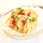 キメラ - パスタ：イタリア ロンバルディア産ポルチーニ茸たっぷりのフェットチーネ カルボナーラソース イベリコ豚のチョリソーを鏤めて　(+1500円) '13 11月中旬