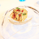 キメラ - パスタ：イタリア ロンバルディア産ポルチーニ茸たっぷりのフェットチーネ カルボナーラソース イベリコ豚のチョリソーを鏤めて　(+1500円) '13 11月中旬