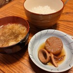 芝楽 - 天ぷら定食　後から来たもの