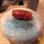 本格江戸前鮨ザギンでシースー 三宮横丁 - 大間の熟成本鮪トロ