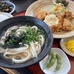 山岐庵うどん - チキン南蛮定食¥890