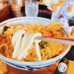 Puri Uma Udon Furusato - コシはなくて、伸びのあるタイプ
                      かなりの細麺です(ボリュームありました)