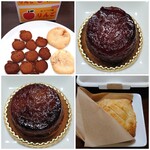 elicafe - 別の日のテイクアウト：ジャムクッキーとサクサククッキーの箱入りセット486円、果肉まで赤いりんご(ジェネバ)のタルト・タタン778円、ときのりんごパイ、青りんご(ブラムリー)のタルト・タタン778円✨