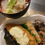 ほっかほっか亭 - お家で、うどん◥█̆̈◤࿉∥と一緒に頂きました⟡.·