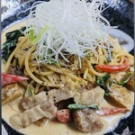 Amakusa No Megumi - 天草ポークと季節野菜のクリームパスタ