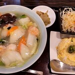 暖龍 - ・海老湯麵セット1529円