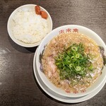 来来亭 - 小盛ラーメン 590円 , ライス(小) 160円