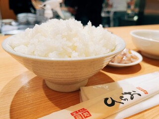 天麩羅処ひらお - ご飯もうまい