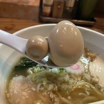 銀座 朧月 - 味玉とウズラ