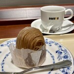 ドトールコーヒーショップ  - 熊本産和栗のモンブラン、本日のコーヒー(マンデリン)