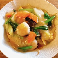 中国料理 柚子 - 海老あんかけ焼きそば