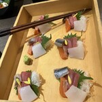 全席個室 楽蔵うたげ  - 小分けになった刺盛り