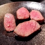 門 - 特選厚切りタン塩　焼き後