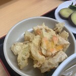 おかだうどん - かき揚げ♪