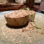 薪炭まだら - 見よ!長芋醤油焼きには渋皮付きの焼き栗をすりおろすのだ