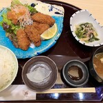 旬魚旬彩うおまん - カキフライ定食2023/11