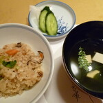 中納言 - 伊勢海老の海苔茶漬け　漬け物