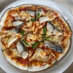 カフェ パヤラ - シーフードピザ（950）具沢山でおいしいぞ。