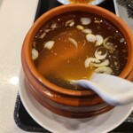 四川名菜料理 四川陳麻婆 - あとから来たセットの薬膳スープ