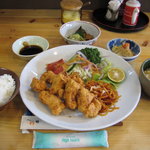 「第二東洋軒」のとり天定食　９８０円