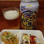 俺の中華たなか家 - のどごし生に本日の「サービスおつまみ」は「メンマ＆チャーシュー」♥