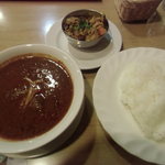 サンサール - マトンカレー、バスマティーライス、アチャール・平成２５年１１月１９日