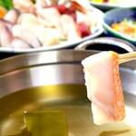 串焼き・魚 新宿宮川 - 人和風ダシでしゃぶしゃぶ鍋コース♪