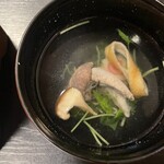 うなぎ赤垣 - 肝吸い