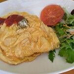 Hawaiian Cafe 魔法のパンケーキ - 太陽のオムライス　プレーン（1080円）