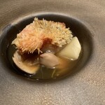 モノリス - 蕪　椎茸　　柚子　生姜風味のスープに浸かって