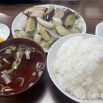 Shuka Hanten - 茄子定食と半炒飯