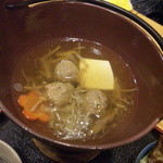 喜久鮨 - イワシのつみれ汁は少々甘めですな！