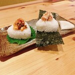 Ahokichi Sakaba - おにぎり２種（鮭南蛮味噌＆鮭マヨ）