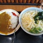 かのや - カレーセット（うどん）