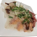 Daily fresh fish carpaccio