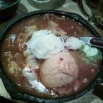 焼鶏　炭吉 - モツ煮煮卵入り