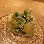 和食 日なた - 巨峰のサラダ胡麻ドレッシング