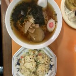 Tendou - ラーメン半炒飯セット900円
