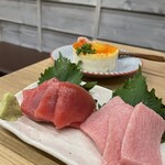 マグロと天ぷら 上々商店 - マグロ相盛り★