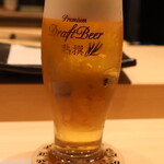 赤坂 鮨 天ぷら 祇園いわい - プレミアム生ビール